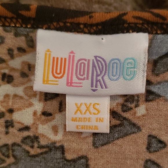 Lularoe Irma Tunic size XXS unusual pattern - Picture 3 of 4